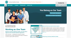 Desktop Screenshot of choosecarolinashealthcare.org