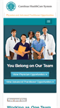Mobile Screenshot of choosecarolinashealthcare.org